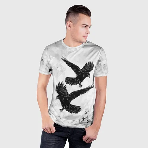 Мужские 3D-футболки с птицами