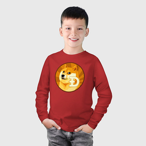 Детские хлопковые лонгсливы Bitcoin