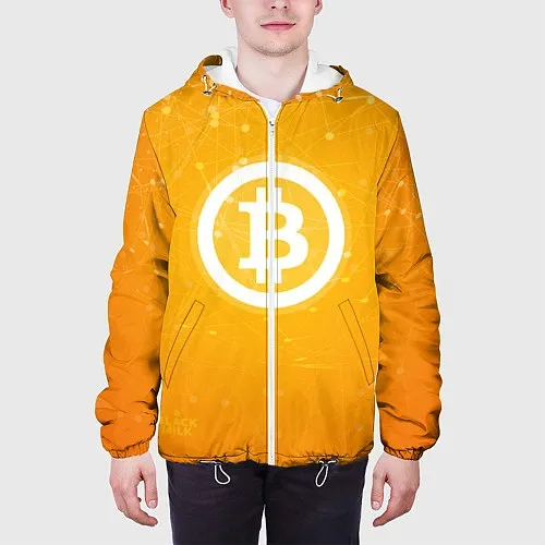 Мужские куртки с капюшоном Bitcoin