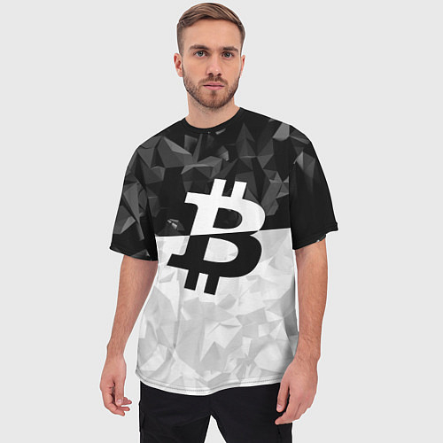 Мужские футболки оверсайз Bitcoin