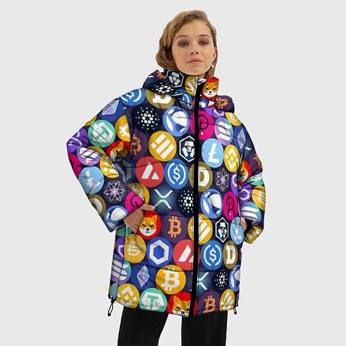 Женские куртки с капюшоном Bitcoin