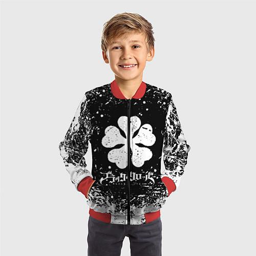 Детские куртки-бомберы Черный клевер