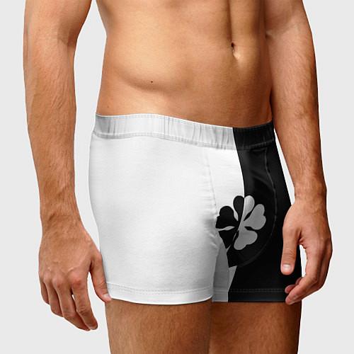 Мужские трусы-боксеры Черный клевер