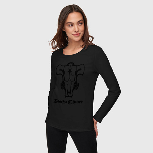 Женские футболки с рукавом Черный клевер