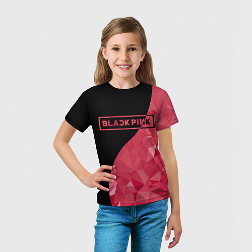 Детские 3D-футболки Black Pink
