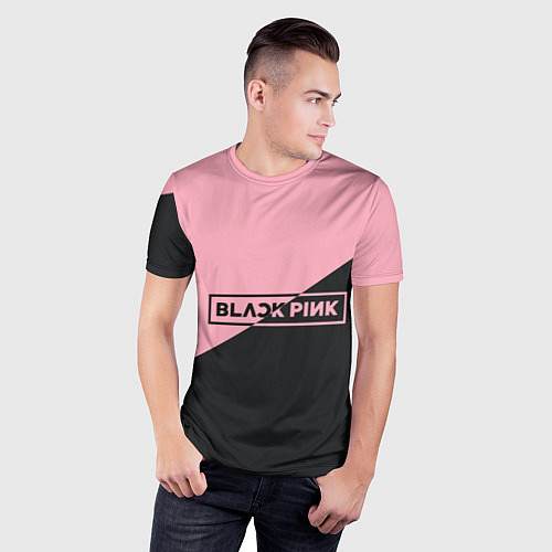 Мужские 3D-футболки Black Pink