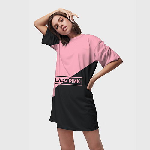 Женские 3D-футболки Black Pink