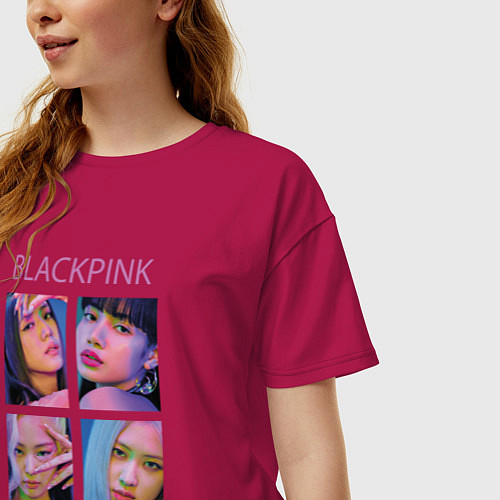 Женские футболки оверсайз Black Pink