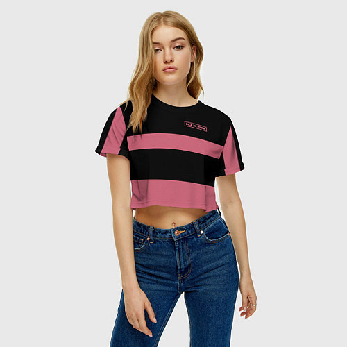 Женские укороченные футболки Black Pink