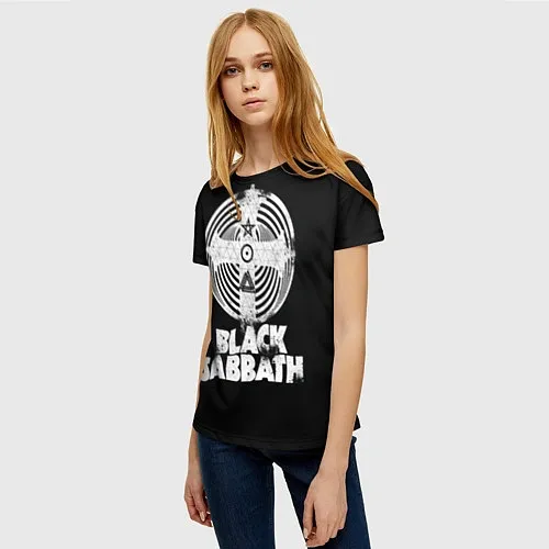 Женские 3D-футболки Black Sabbath
