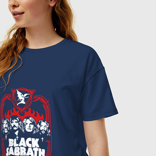 Женские хлопковые футболки Black Sabbath