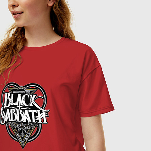 Женские футболки оверсайз Black Sabbath