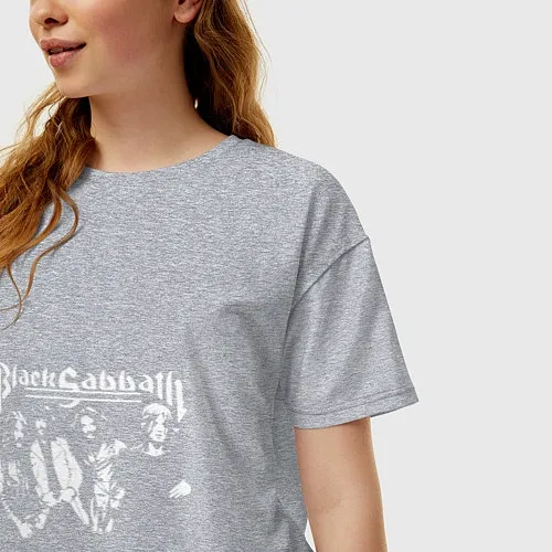 Женские футболки оверсайз Black Sabbath