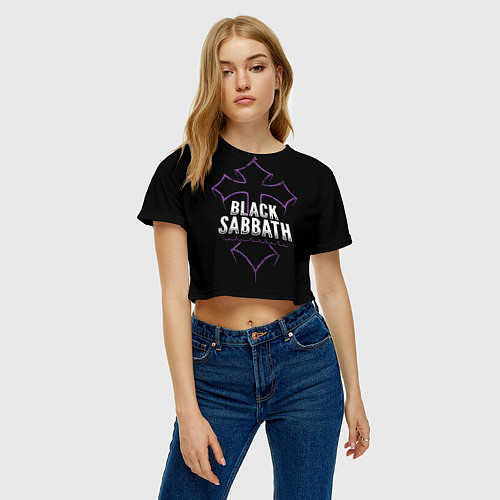 Женские укороченные футболки Black Sabbath