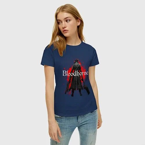 Женские хлопковые футболки Bloodborne