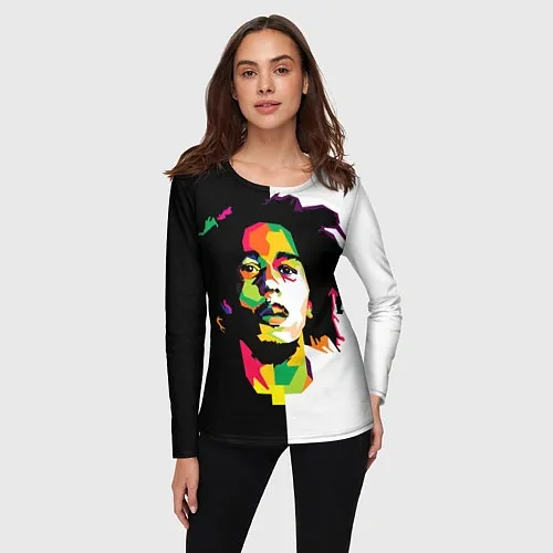 Женские футболки с рукавом Боб Марли