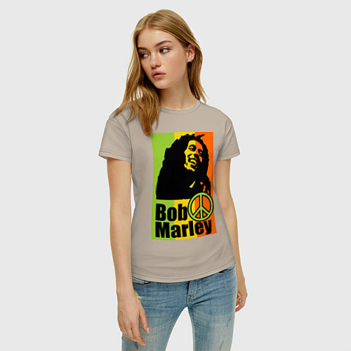 Женские хлопковые футболки Боб Марли