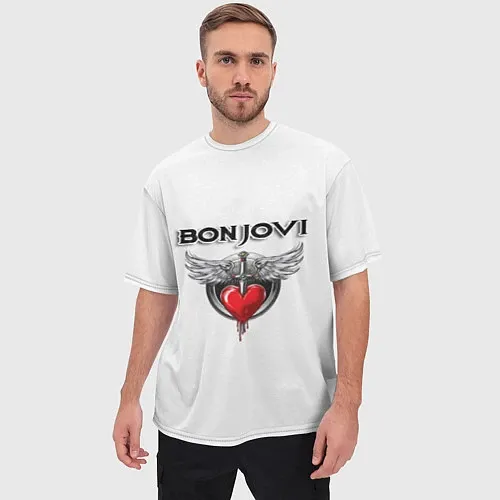 Мужские футболки оверсайз Bon Jovi