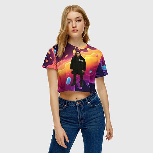 Женские укороченные футболки Bones