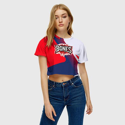 Женские укороченные футболки Bones