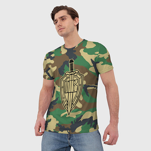 Мужские 3D-футболки пограничных войск