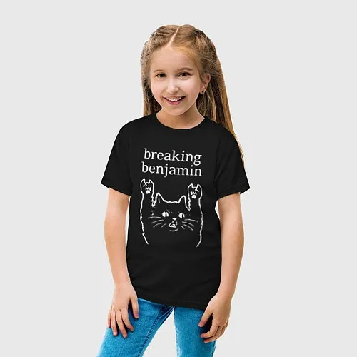 Детские хлопковые футболки Breaking Benjamin