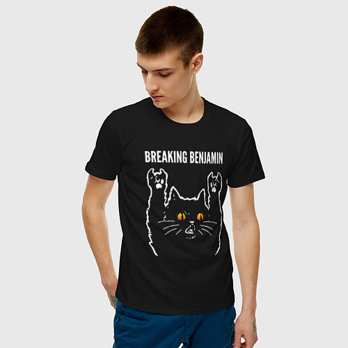 Мужские хлопковые футболки Breaking Benjamin