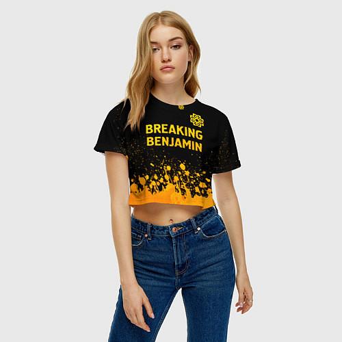 Женские укороченные футболки Breaking Benjamin