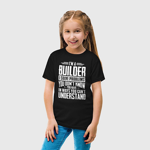Детские хлопковые футболки для строителя