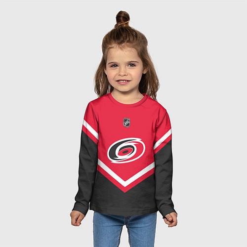 Детские футболки с рукавом Каролина Харрикейнз