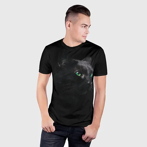 Мужские футболки с котами и кошками