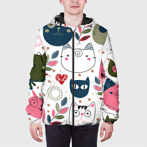 Куртки с капюшоном с котами и кошками