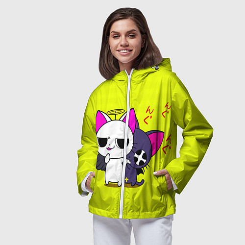 Женские ветровки с котами и кошками