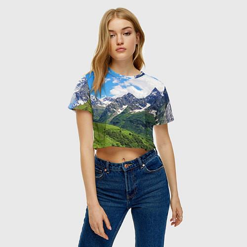 Женские укороченные футболки Кавказа