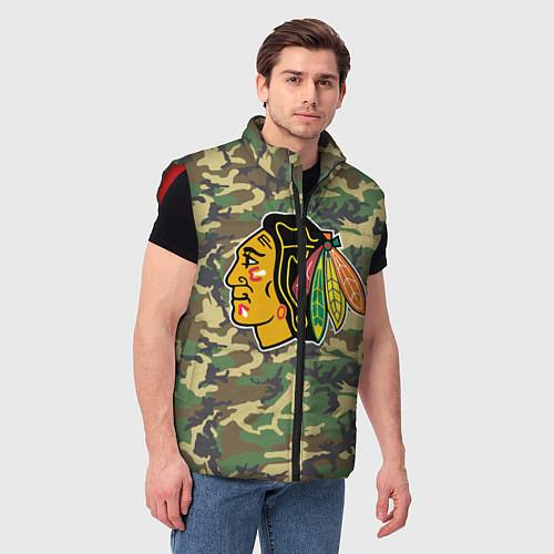 Мужские жилетки Чикаго Блэкхокс