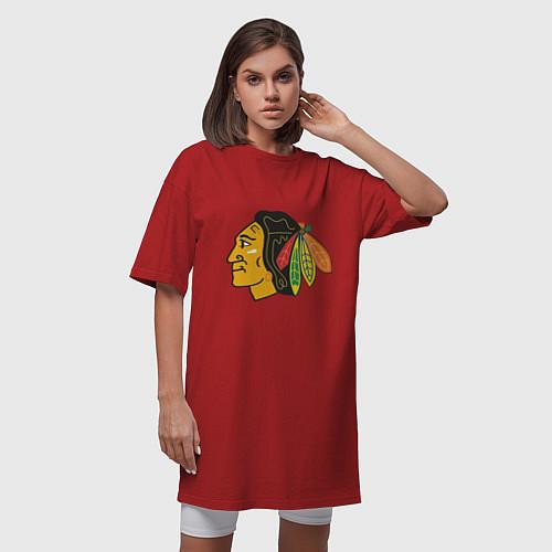 Женские футболки Чикаго Блэкхокс