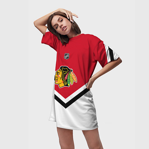 Женские футболки Чикаго Блэкхокс
