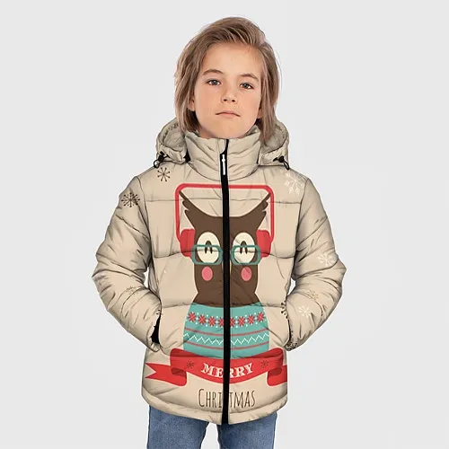 Рождественские детские зимние куртки