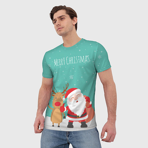 Рождественские мужские футболки