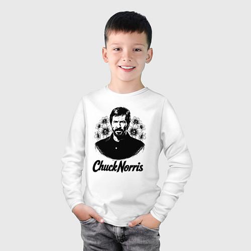 Детские футболки с рукавом Чак Норрис