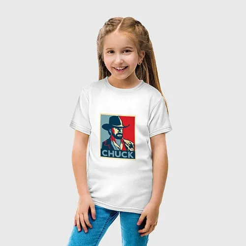 Детские хлопковые футболки Чак Норрис