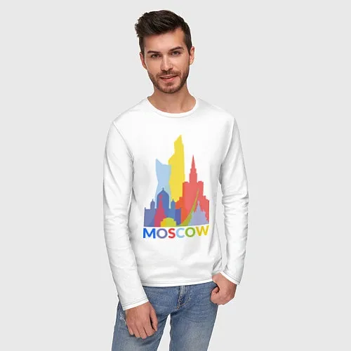 Мужские футболки с рукавом с городами