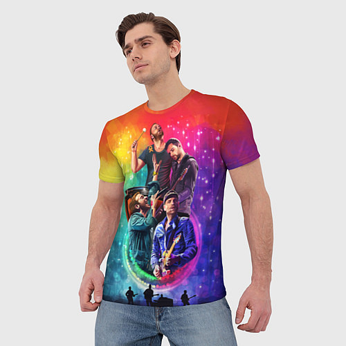 Мужские 3D-футболки Coldplay
