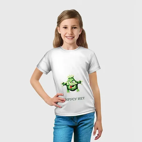 Детские 3D-футболки Коронавирус