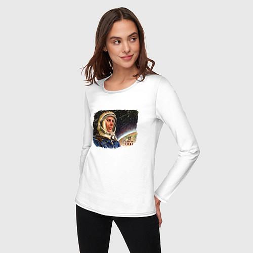 Женские футболки с рукавом ко дню космонавтики