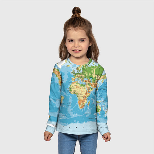 Детские футболки с рукавом со странами