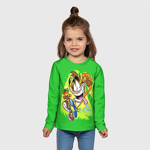 Детские Лонгсливы полноцветные Crash Bandicoot
