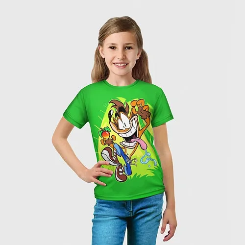 Детские 3D-футболки Crash Bandicoot