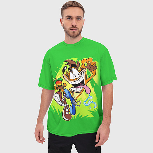 Мужские 3D-футболки Crash Bandicoot