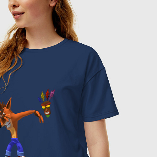 Женские хлопковые футболки Crash Bandicoot